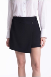 Short Saia Ultra Span Shirt Tranpass Preto