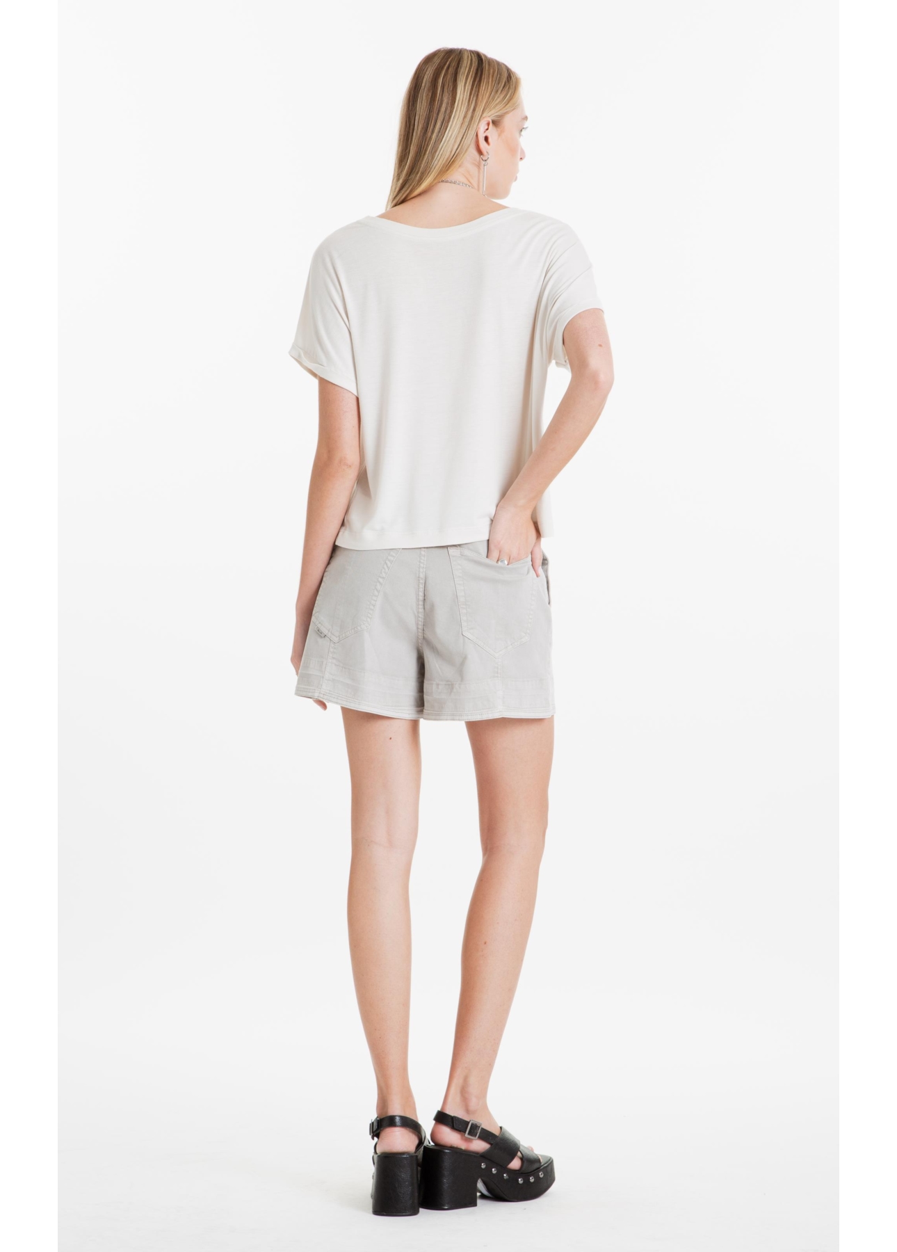 Short Sarja Rain Silver