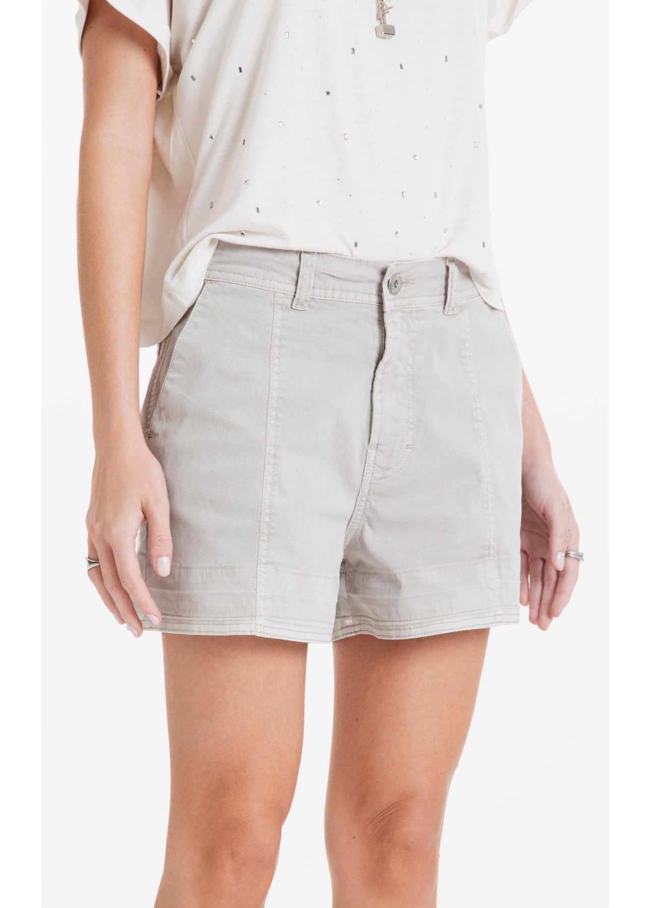 Short Sarja Rain Silver