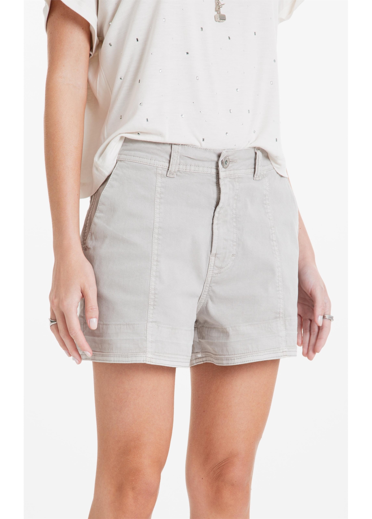 Short Sarja Rain Silver