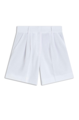 Short Tailoring Pleats Off White