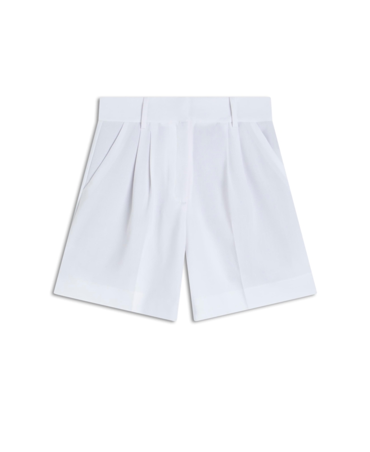 Short Tailoring Pleats Off White
