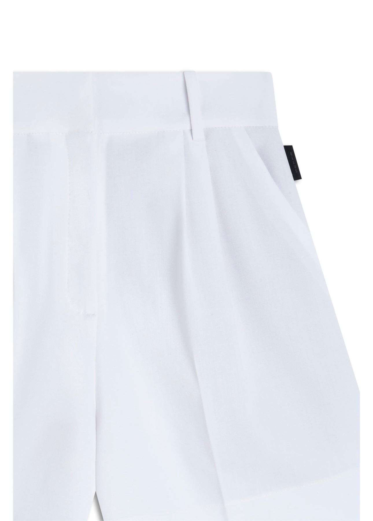 Short Tailoring Pleats Off White
