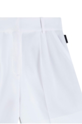 Short Tailoring Pleats Off White