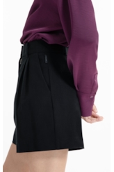 Short Tailoring Pleats Preto