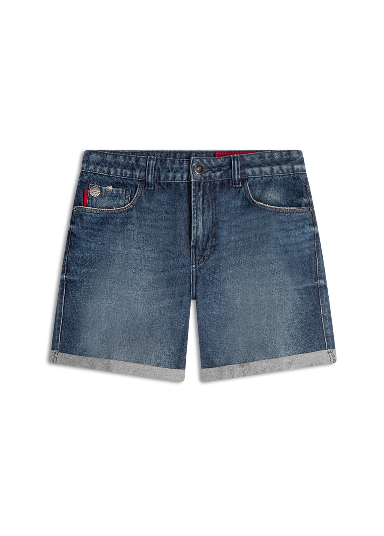 Short Vintage Denim Classic Lav.Escuro C/ Matiz