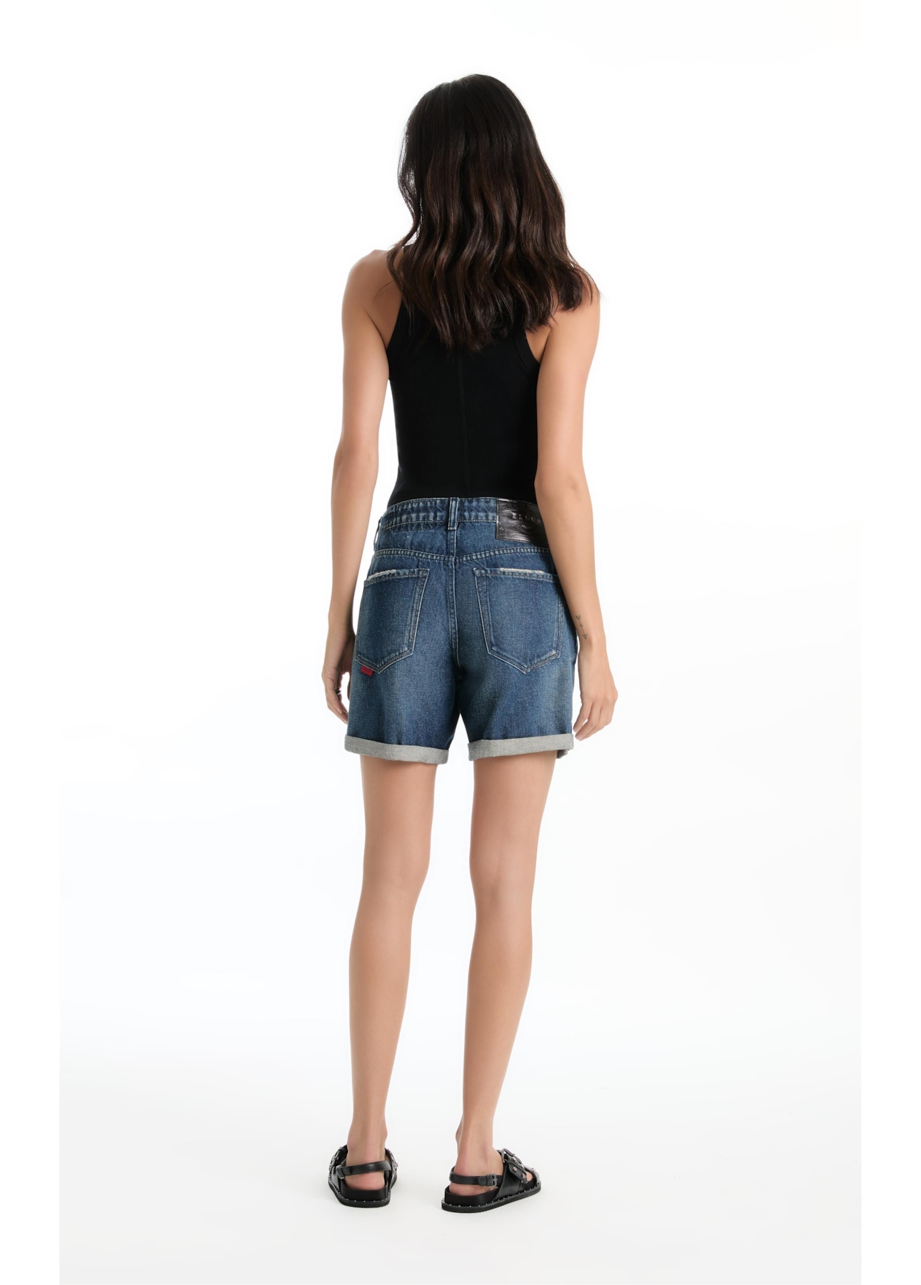 Short Vintage Denim Classic Lav.Escuro C/ Rebolo