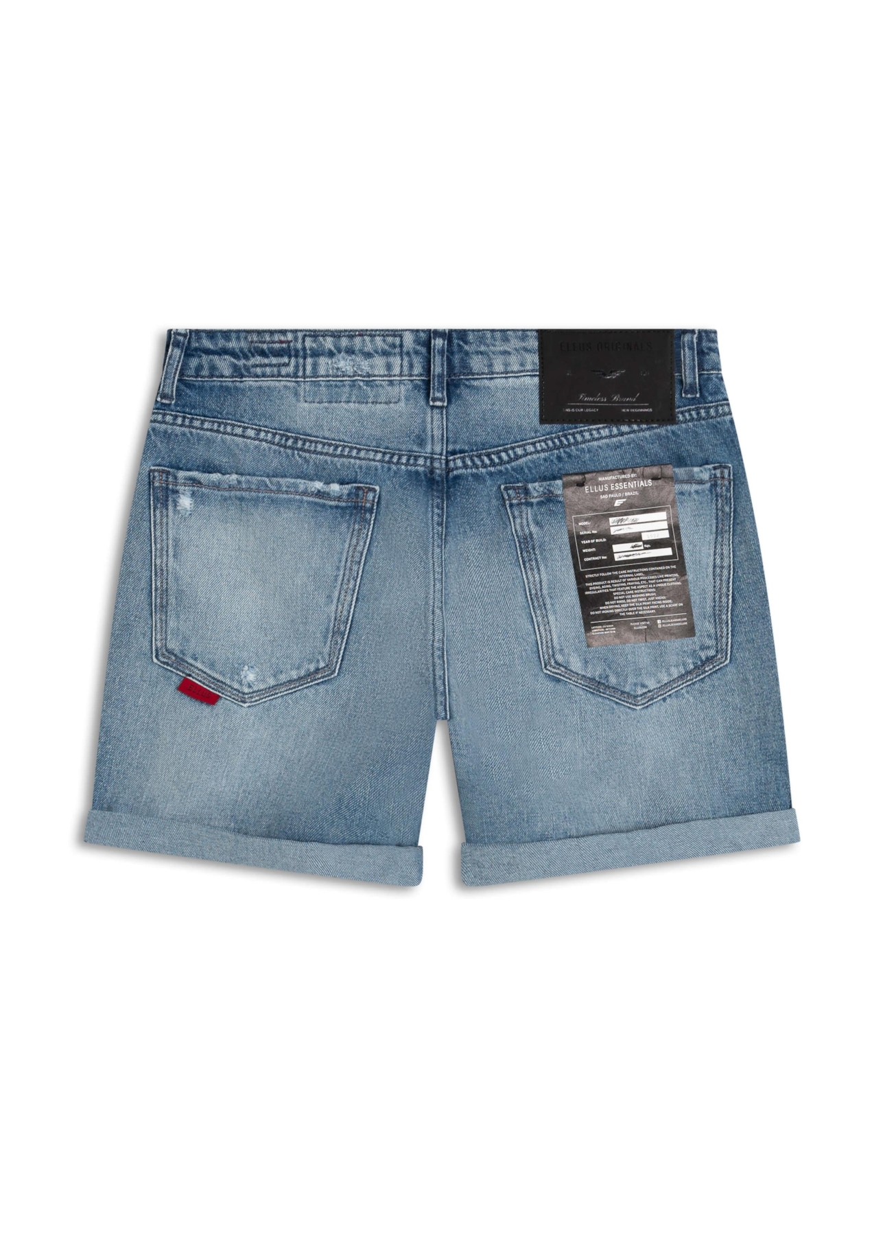 Short Vintage Denim Classic Lav.Medio C/Puidos