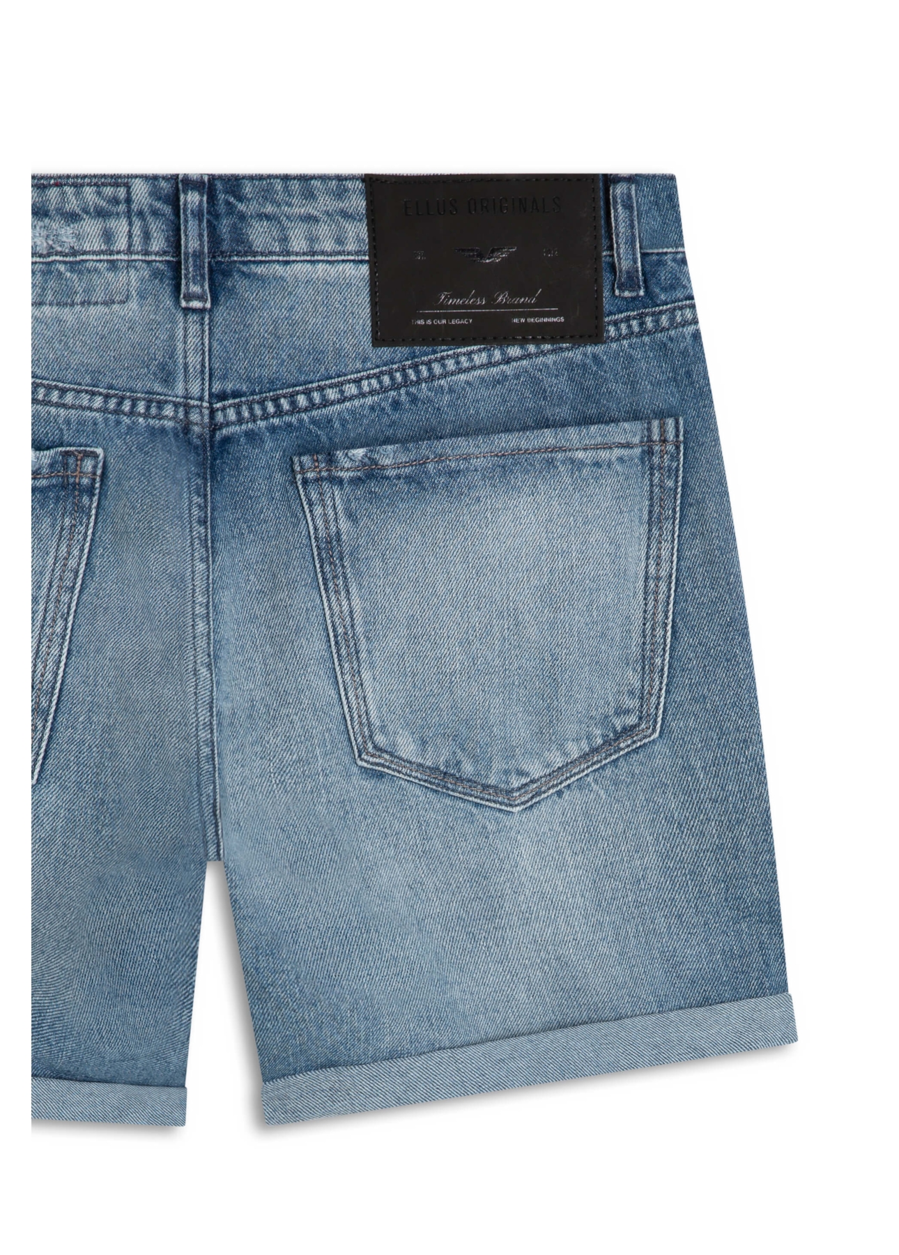 Short Vintage Denim Classic Lav.Medio C/Puidos