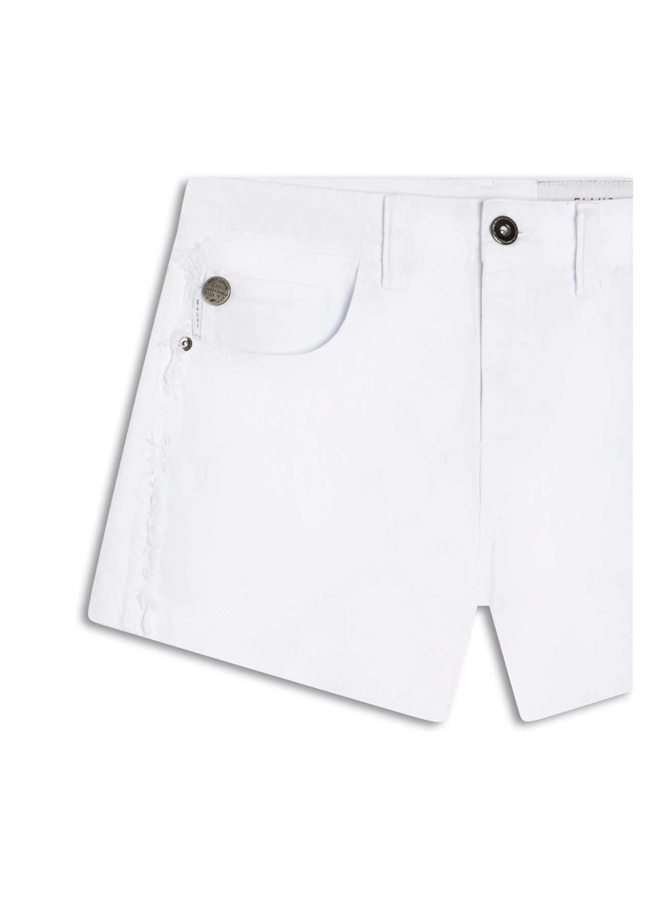 Short Vintage Denim Color Branco