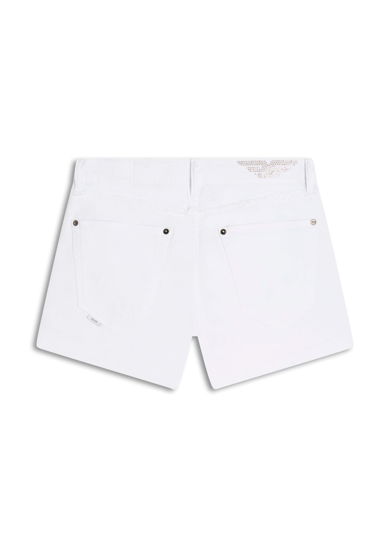Short Vintage Denim Color Branco