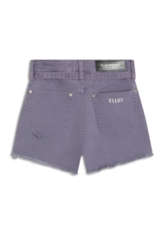 Short Vintage Denim Color Cinto Lilas