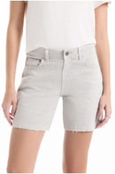 Short Vintage Denim Color Cristal Silver