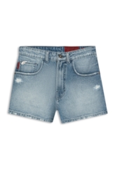 Short Vintage Denim  Destroyed Lav.Medio C/Puidos