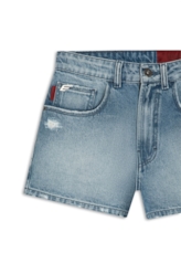 Short Vintage Denim  Destroyed Lav.Medio C/Puidos