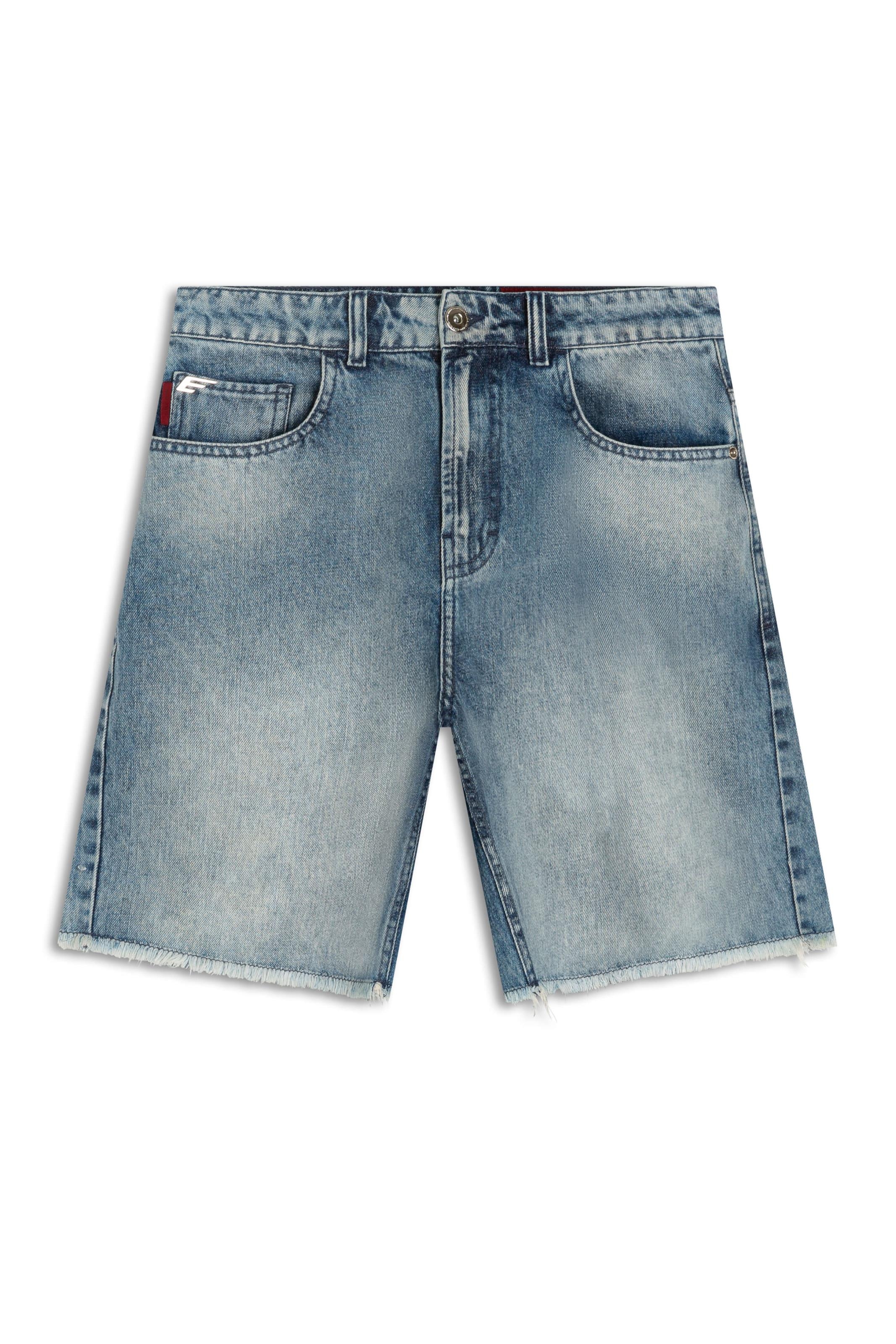 SAPEur DENIM VINTAGE BASKET SHORTS デニム Short Vintage Denim Skate Lav.Claro