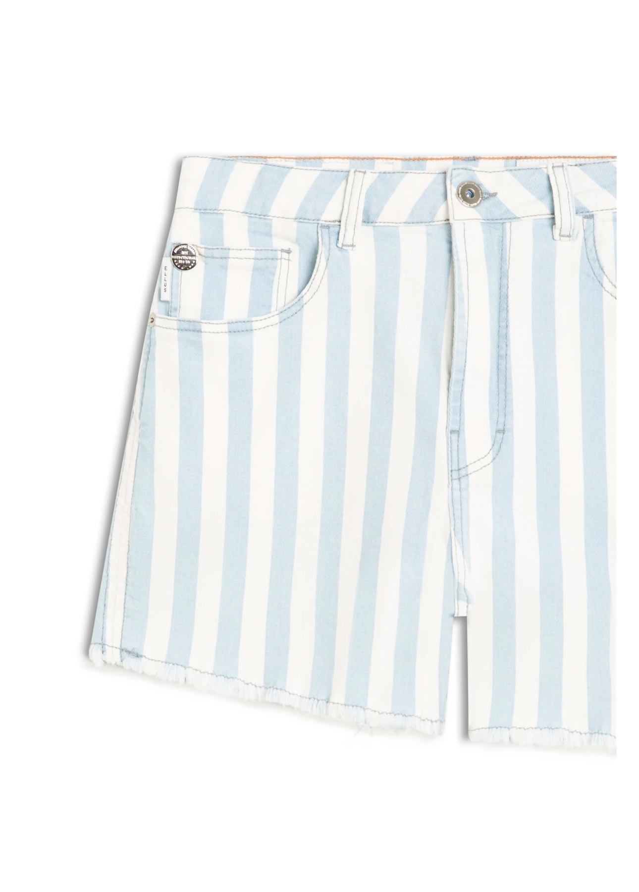 Short Vintage Stripe Denim Lav.Dest.Plus