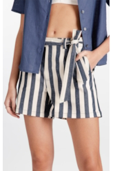 Short Vintage Stripe Marinho