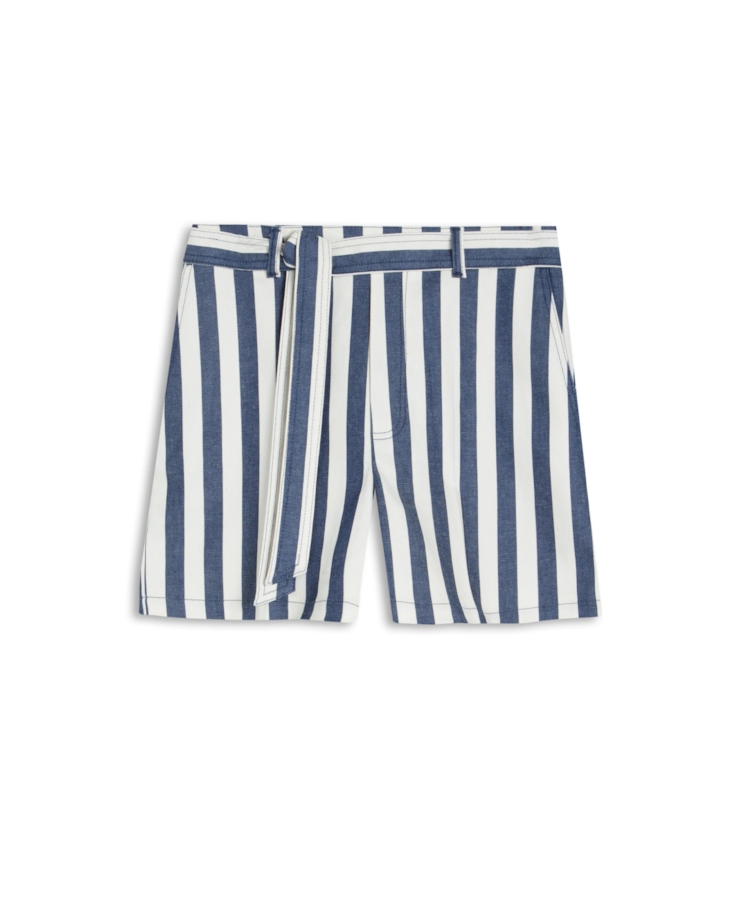 Short Vintage Stripe Marinho