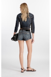 Short Visco Indigo Mini Filigrana Lav.Escuro C/ Matiz+3d 2176-Lav.Esc. C/m
