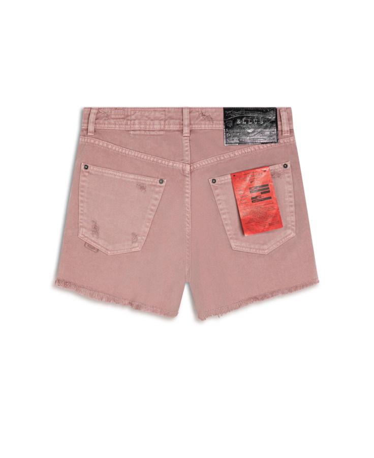 Short White Denim Boyish Purple Gray
