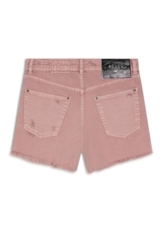 Short White Denim Boyish Purple Gray