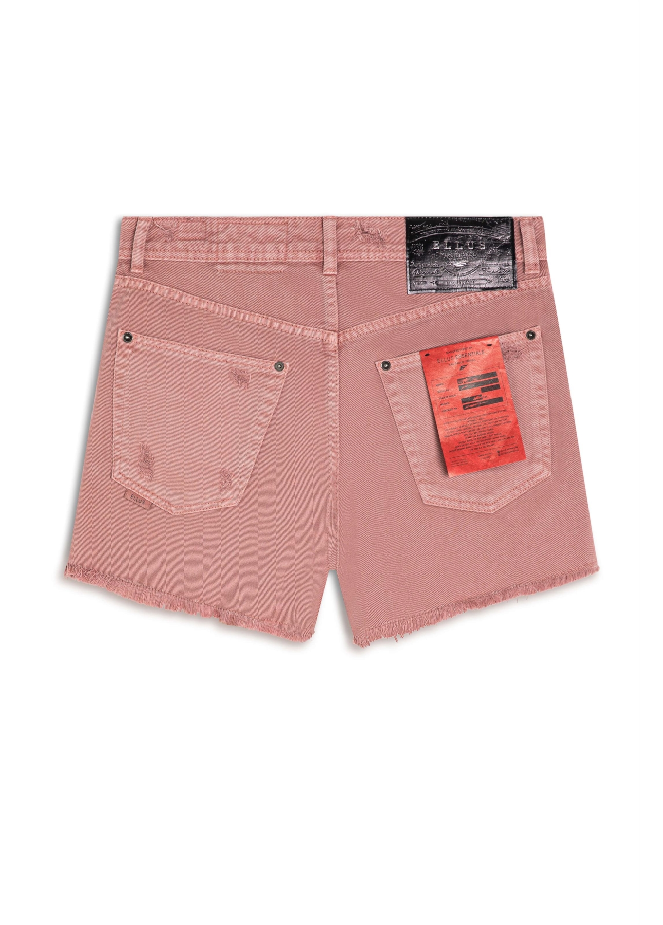 Short White Denim Boyish Rosa Velho