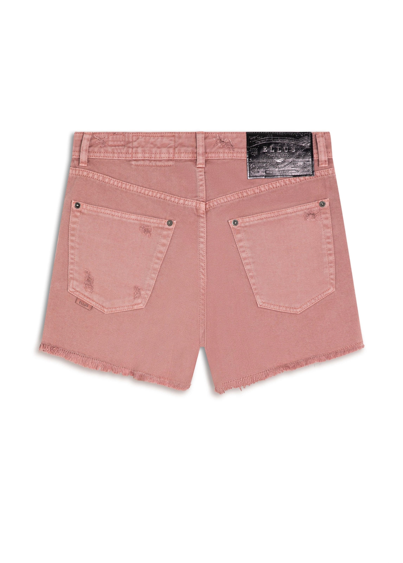 Short White Denim Boyish Rosa Velho