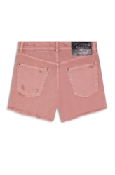 Short White Denim Boyish Rosa Velho