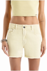 Short White Denim Citrus