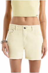 Short White Denim Citrus