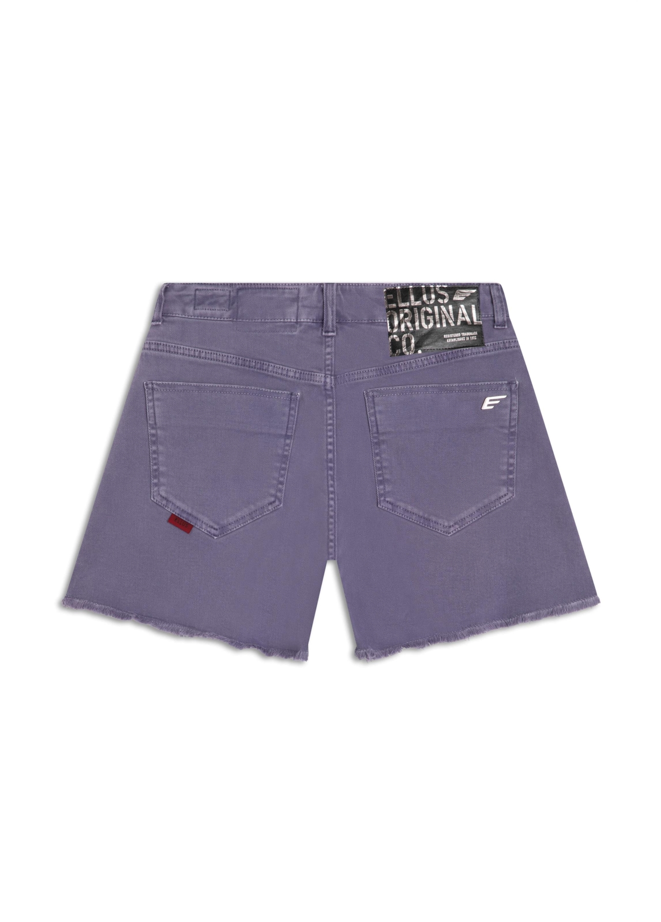 Short White Denim Godê Lilas