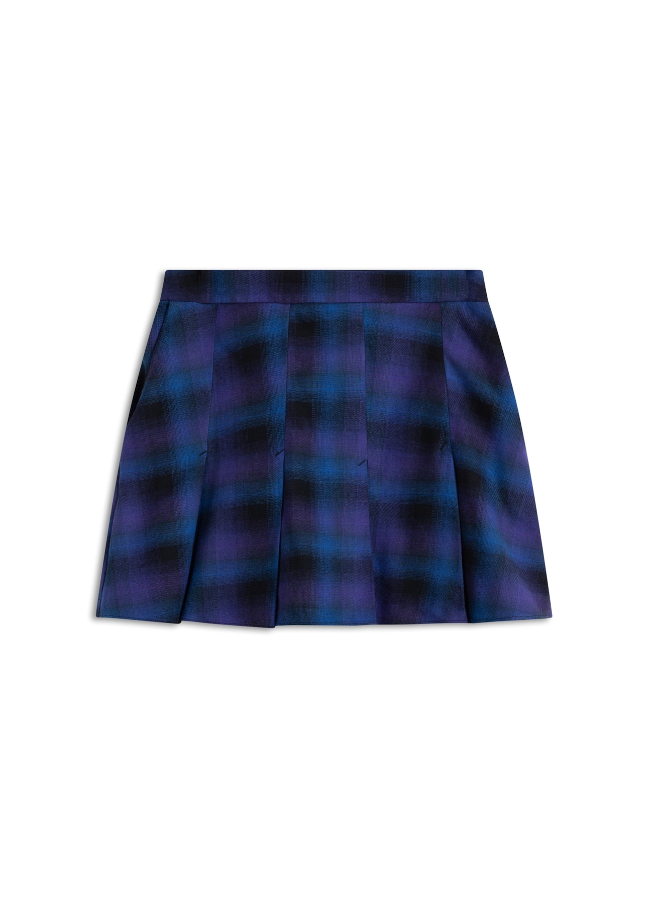 Short Wool Touch Estonia Skirt Like Azul Carbono