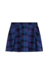 Short Wool Touch Estonia Skirt Like Azul Carbono