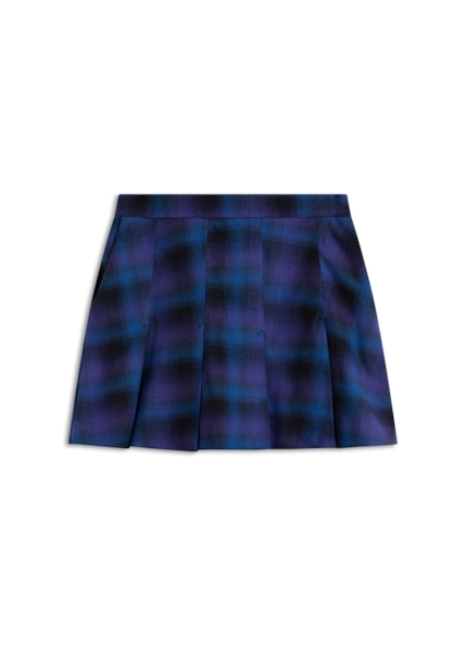 Short Wool Touch Estonia Skirt Like Azul Carbono