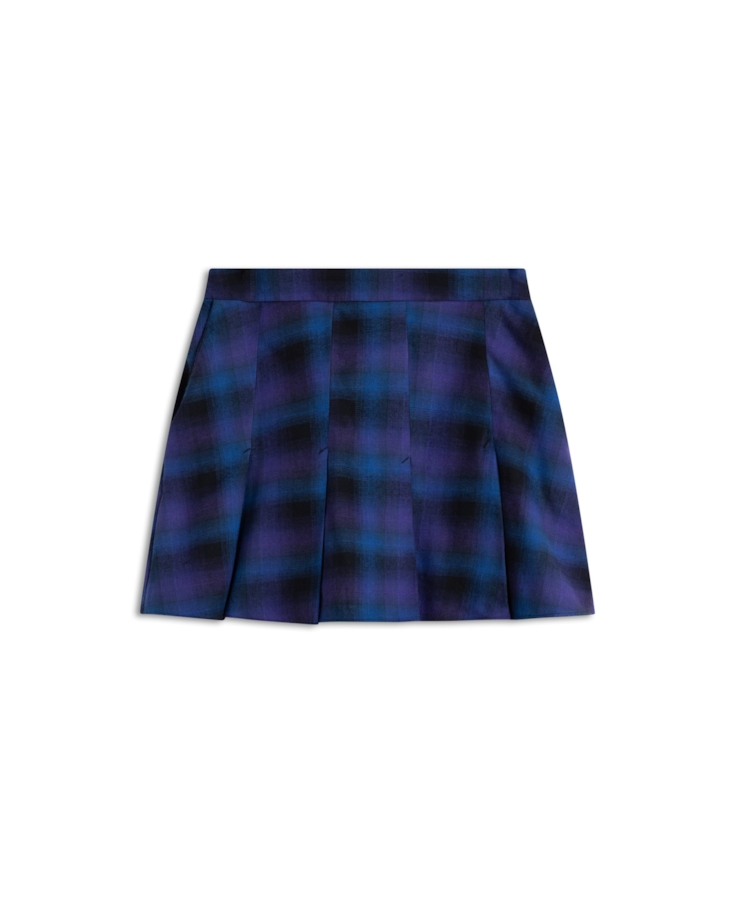 Short Wool Touch Estonia Skirt Like Azul Carbono