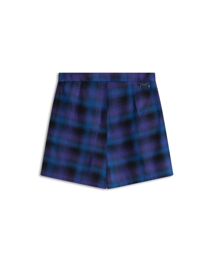 Short Wool Touch Estonia Skirt Like Azul Carbono