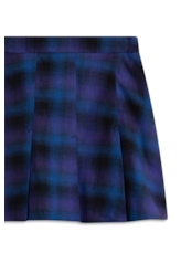 Short Wool Touch Estonia Skirt Like Azul Carbono