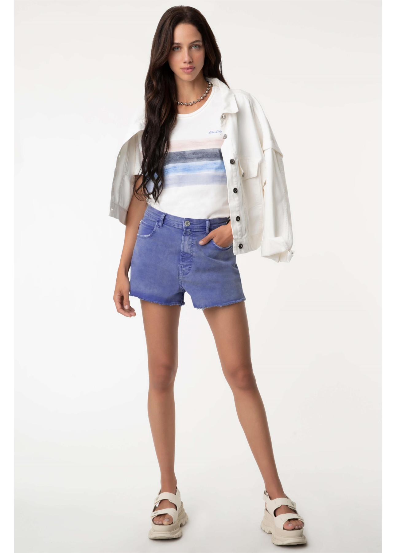 Shorts Color x Fit Azul Bic