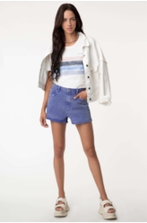 Shorts Color x Fit Azul Bic
