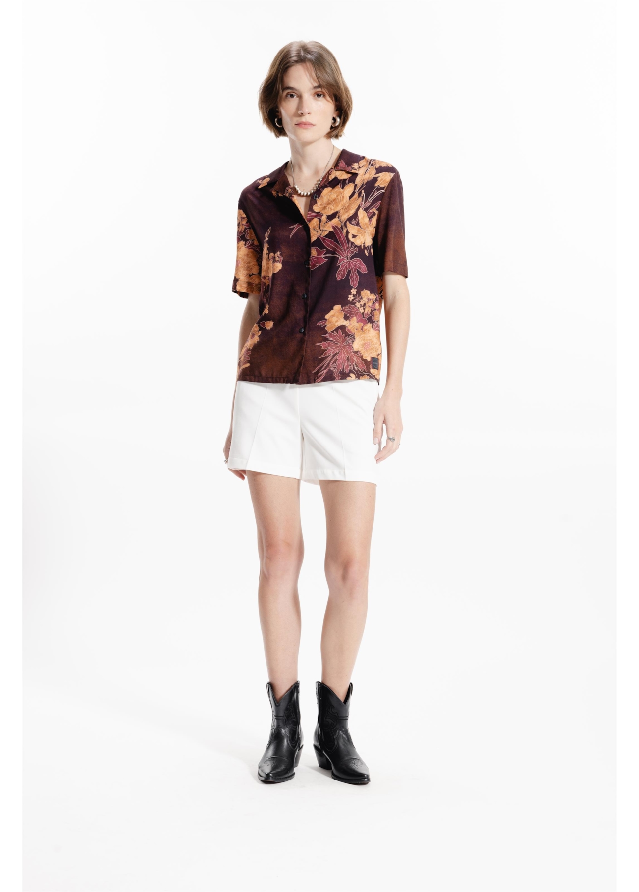 Shorts Ellus Way Alfaiataria Off White