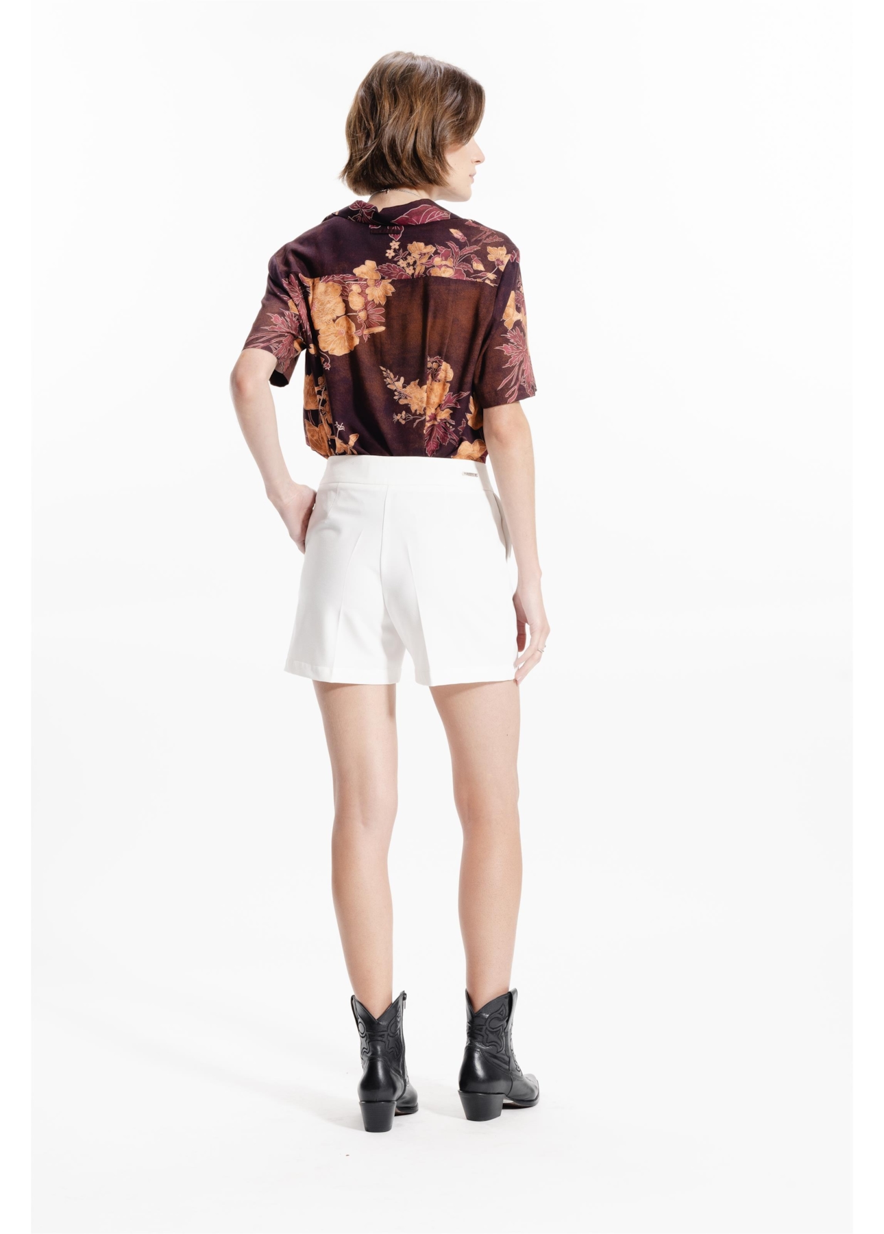 Shorts Ellus Way Alfaiataria Off White