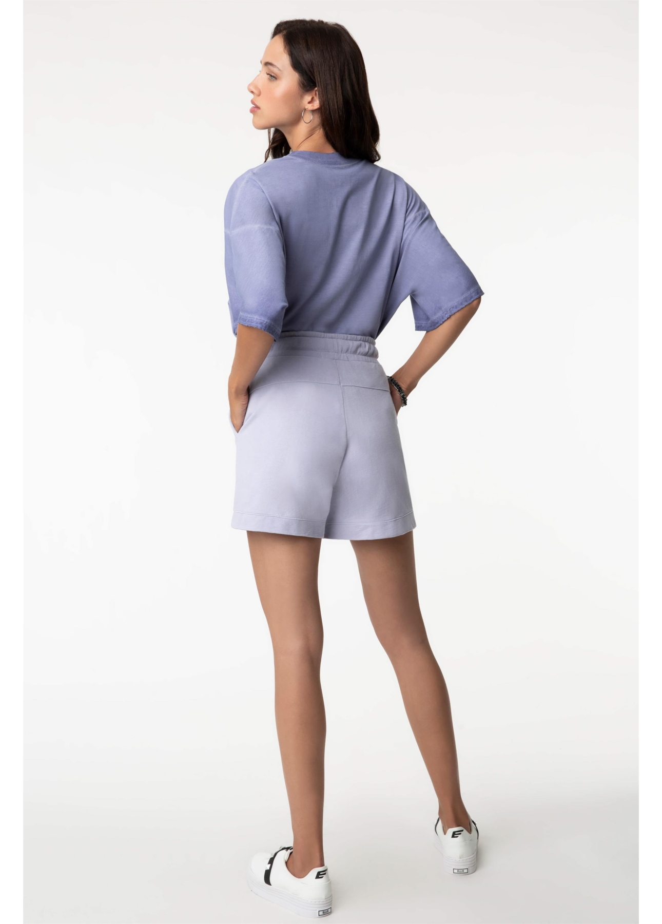 Shorts Fleece Ellus Originals Stone Lilas