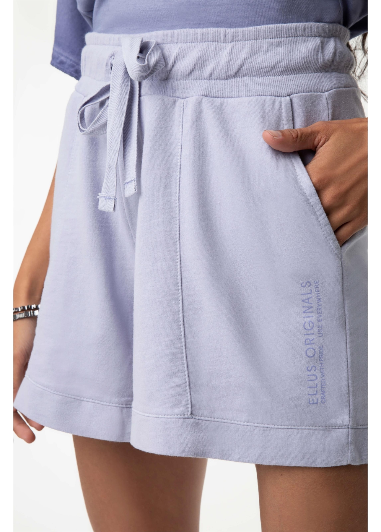 Shorts Fleece Ellus Originals Stone Lilas