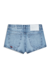 Shorts High Comfort Stretch Mini Claro C/ Rede