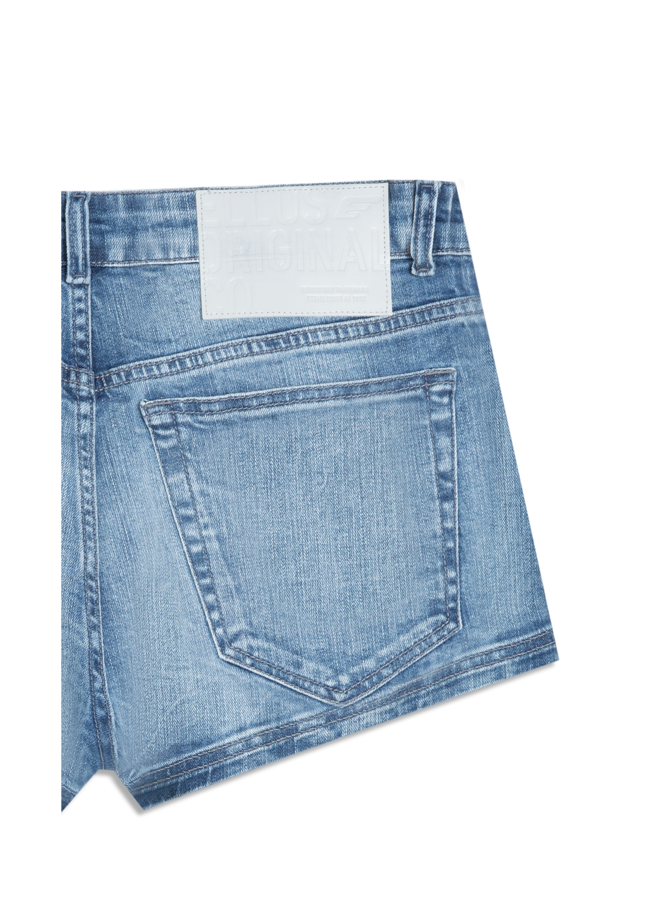 Shorts High Comfort Stretch Mini Claro C/ Rede