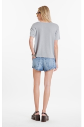Shorts High Comfort Stretch Mini Claro C/ Rede