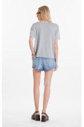 Shorts High Comfort Stretch Mini Claro C/ Rede