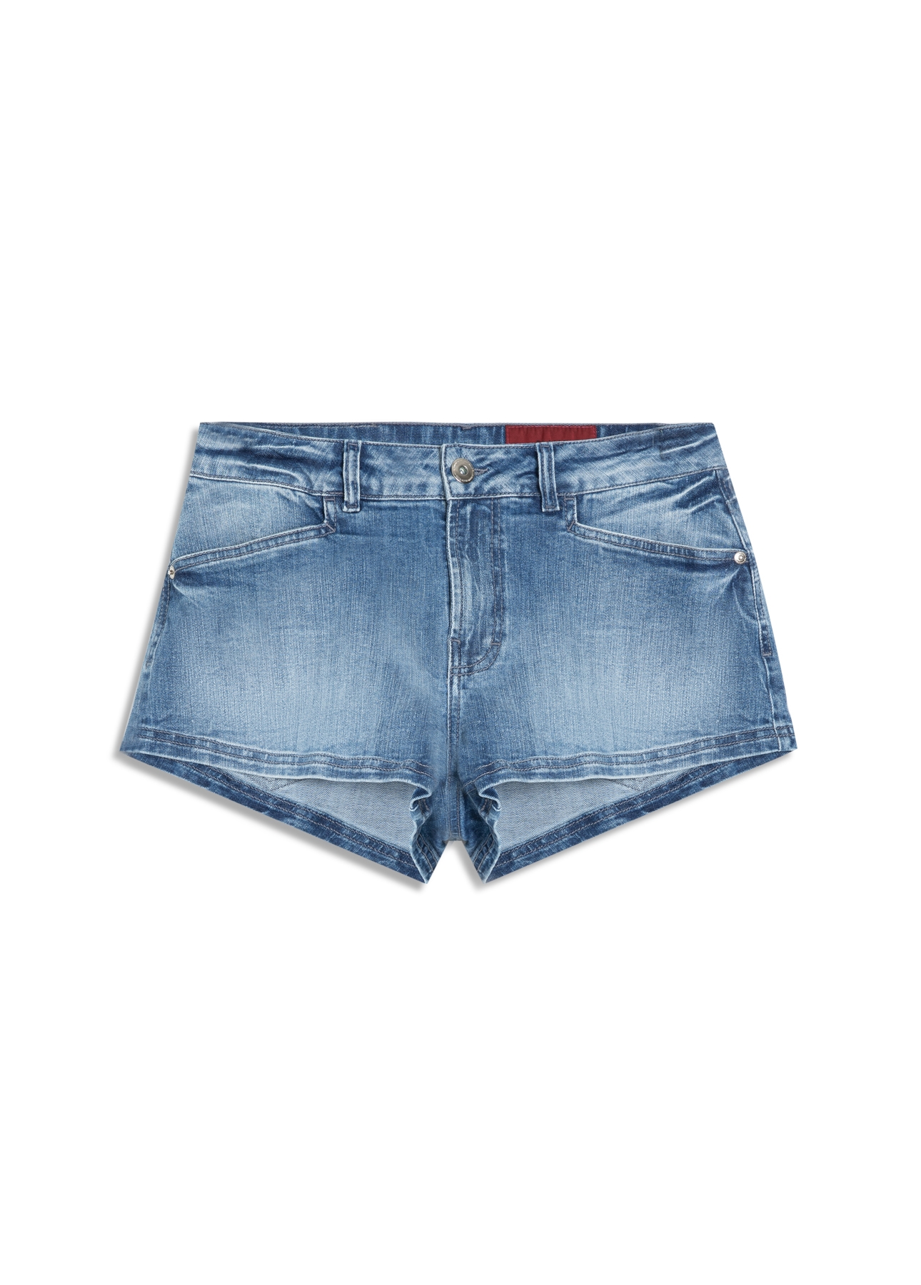 Shorts High Comfort Stretch Mini Claro C/ Rede