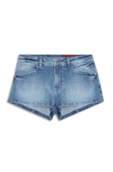 Shorts High Comfort Stretch Mini Claro C/ Rede